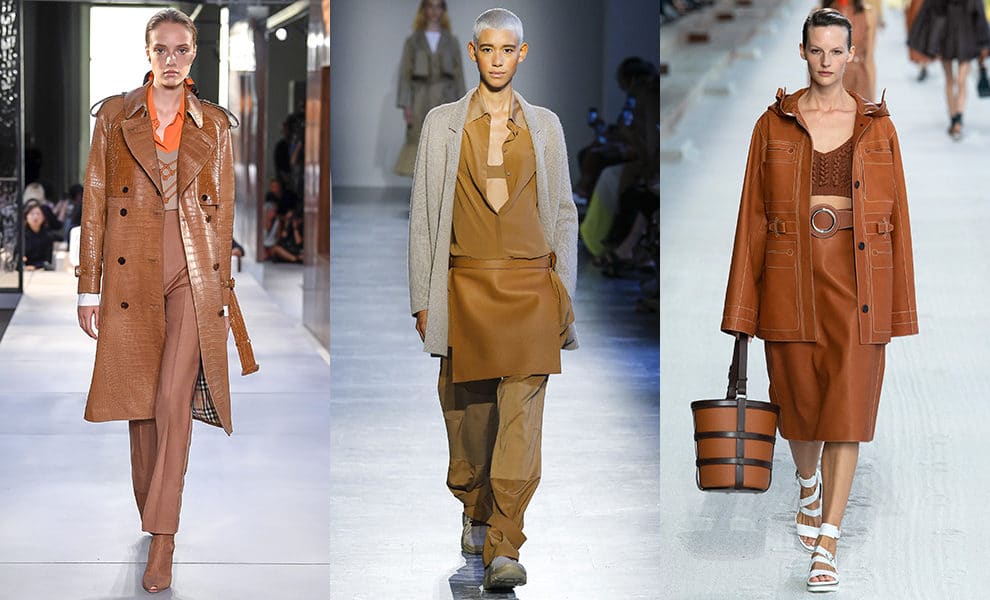Burberry, Agnona, Hermès весна-лето 2019