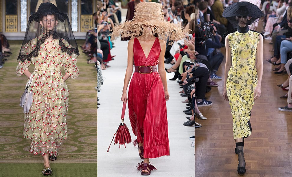 Simone Rocha, Valentino, Erdem весна-лето 2019
