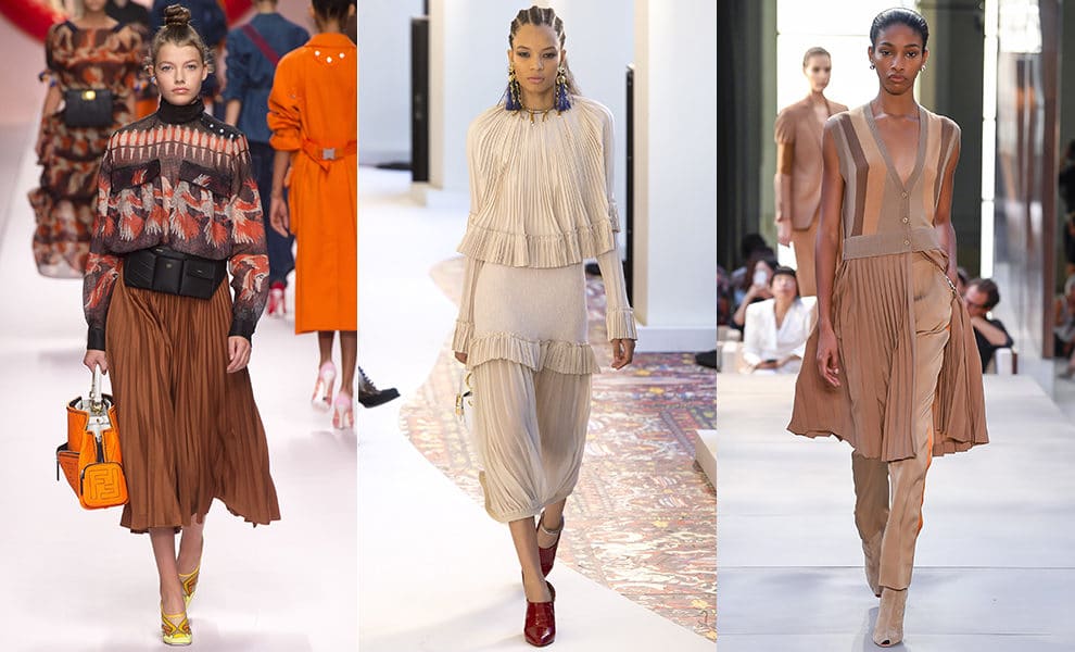 Fendi, Chloé, Burberry весна-лето 2019