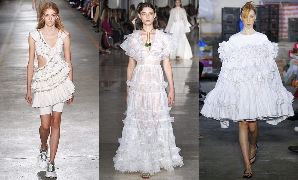 Roberto Cavalli, Giambattista Valli, Molly Goddard весна-лето 2019
